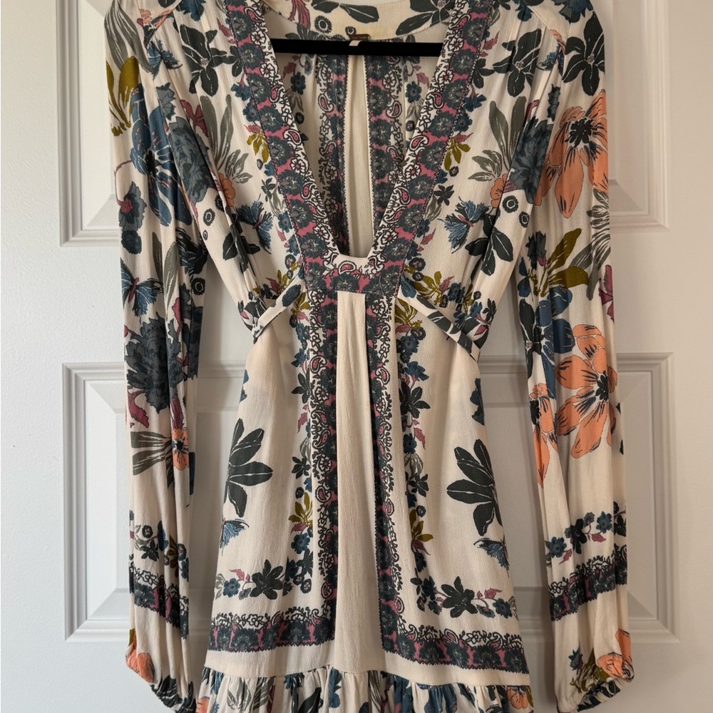 Free People Violet Hill Babydoll Tunic/Mini Dress - Picture 4 of 4
